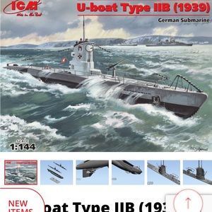 ICM U-Boat Type II B (1939) Model Kit